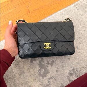 Chanel Classic Black Quilted Shoulder Bag